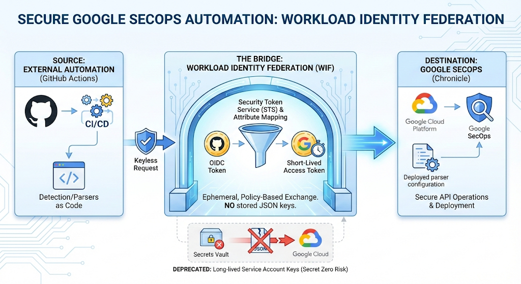 Secure Google SecOps Automations: The Definitive Guide to Workload Identity Federation