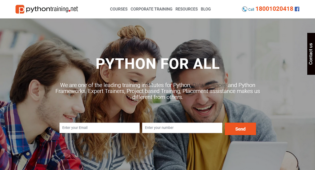 python training institute in south Delhi- Python training