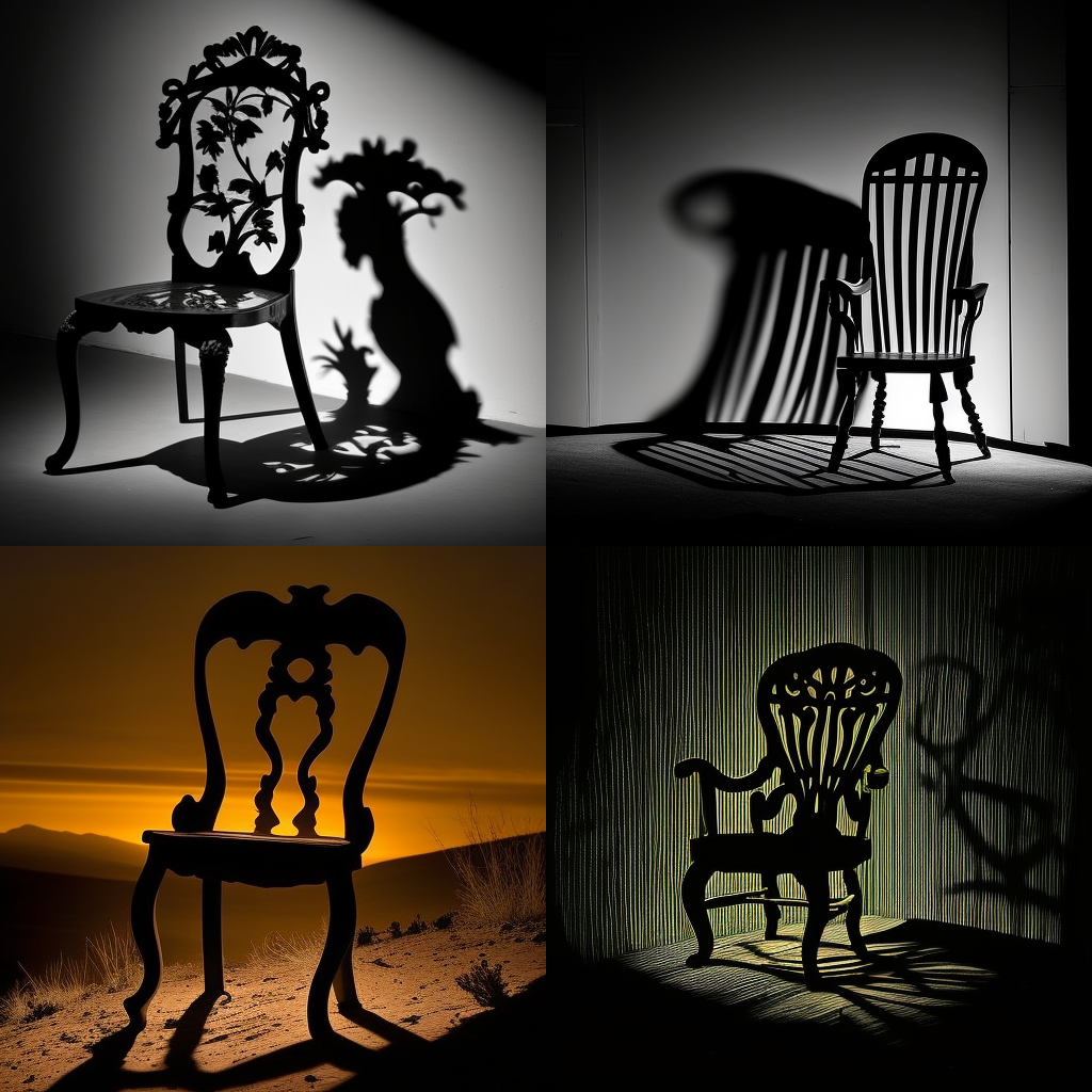 chairs, silhouette