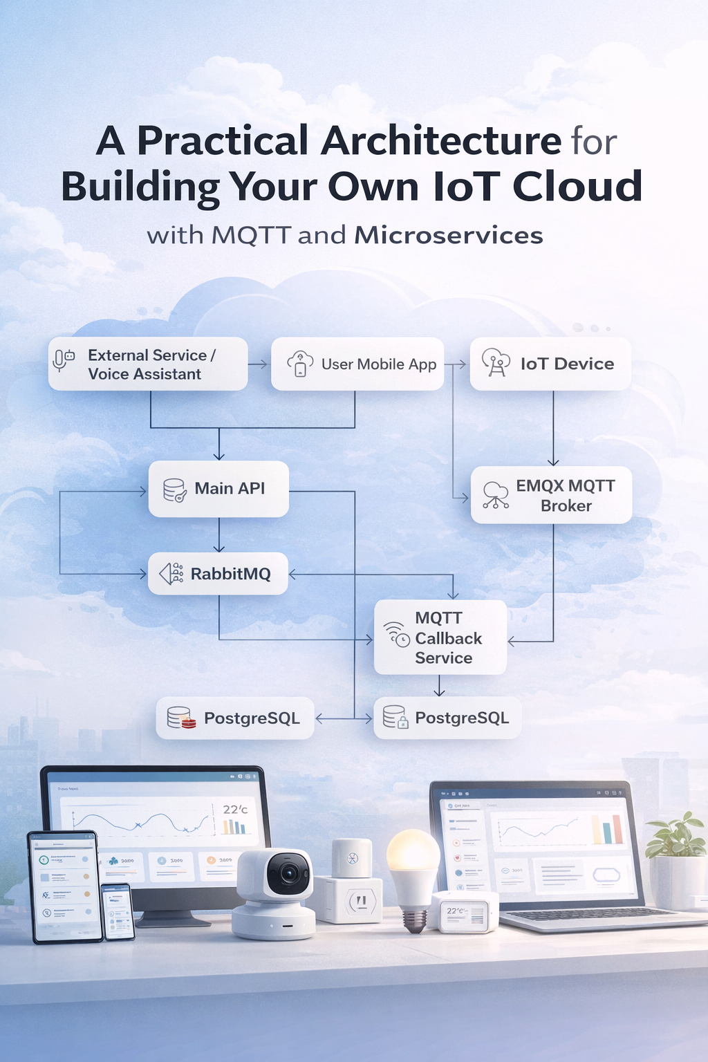 A Practical Architecture for Building Your Own IoT Cloud with MQTT and Microservices