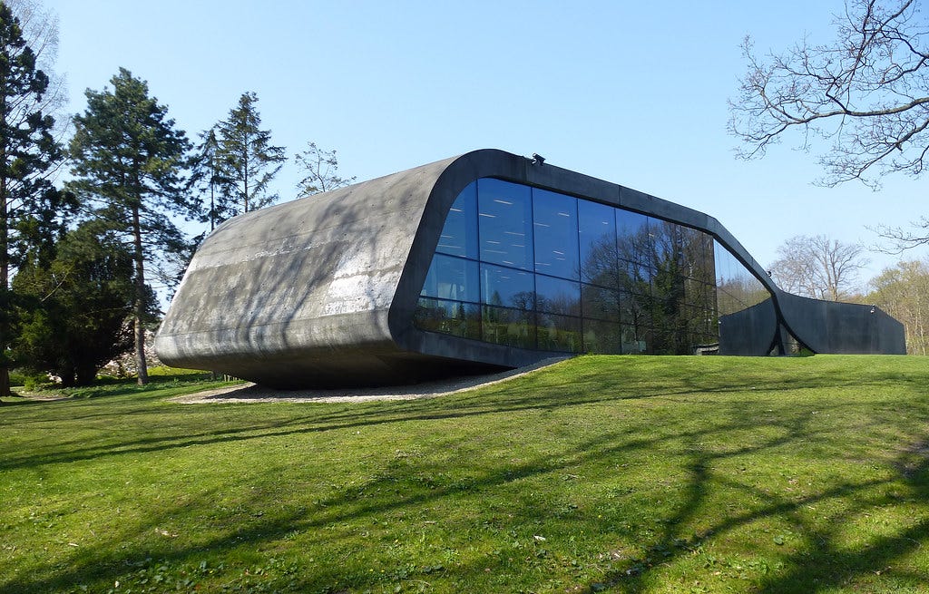 Zaha Hadid’s Ordrupgaard Museum extension nested in rolling green hills