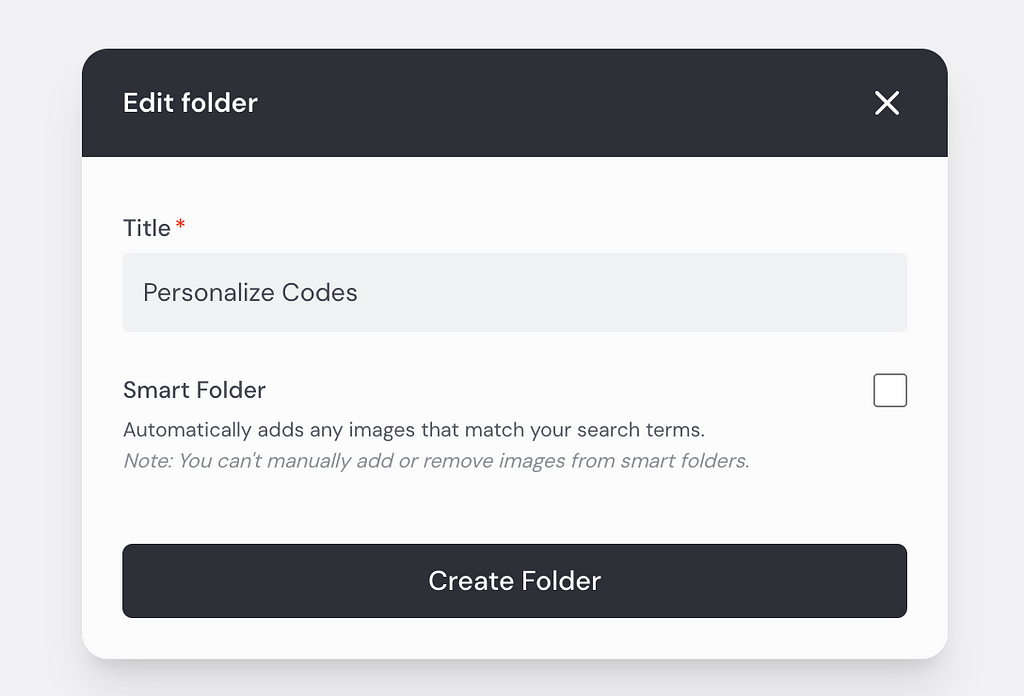 Create folder on Midjourney website