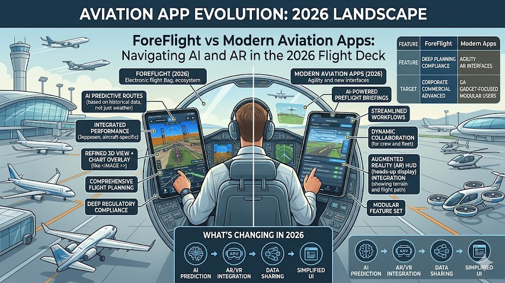 ForeFlight vs Modern Aviation Apps: What’s Changing in 2026-