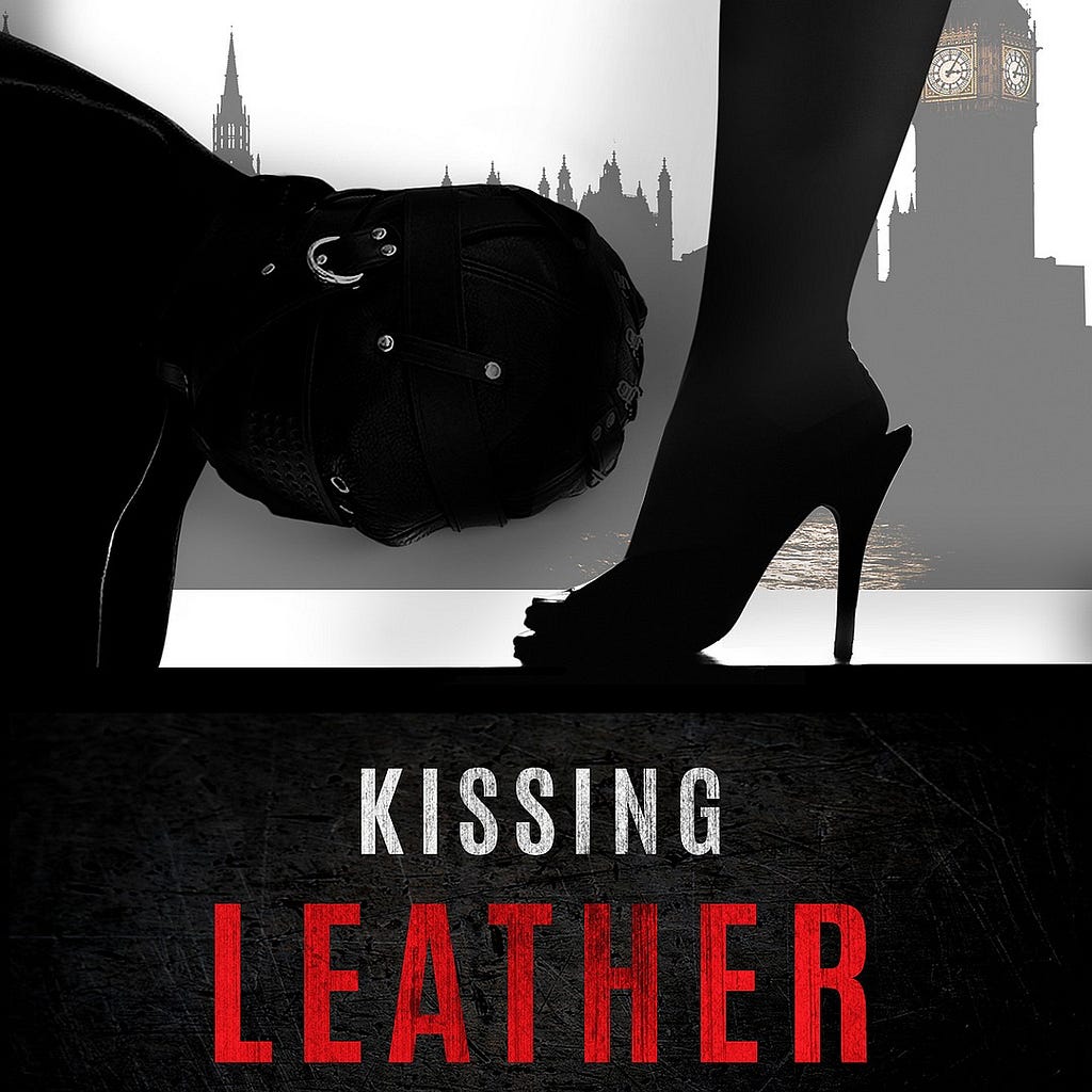 Cover snip from Kissing Leather, book 6 in the Grey’s Chateau series
