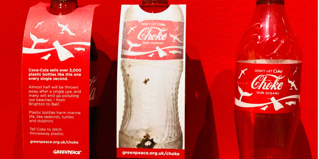Greenpeace’s “Don’t let Coke choke our oceans” campaign
