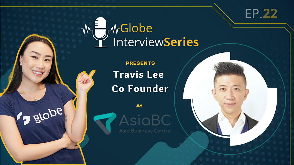Youtube Thumbnail - Tune in to the interview with Travis Lee on our Globe Interview Series, which airs on the 17th of February, 2021, at 6:00 PM UTC on Youtube.