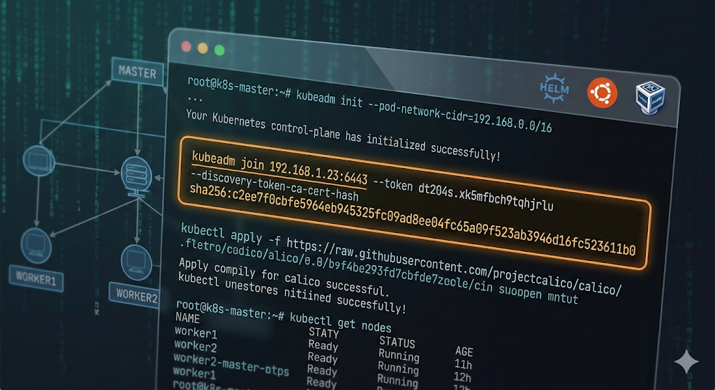 Sıfırdan Kubernetes Cluster Kurulum Rehberi: Kubeadm, Calico ve Ubuntu Server 22.04