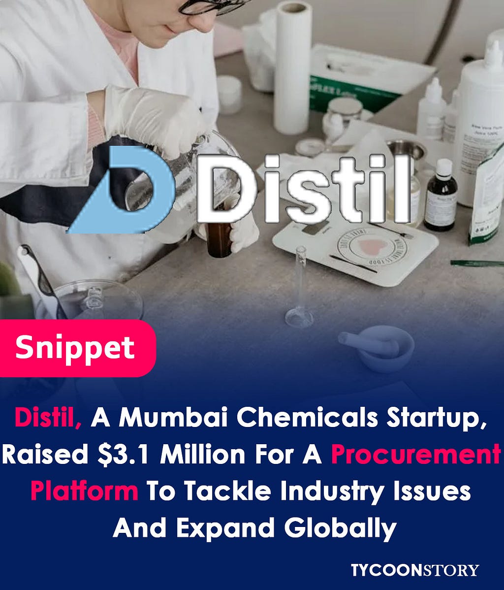 Distil Secures $3.1 Million to Streamline Specialty Chemicals Procurement