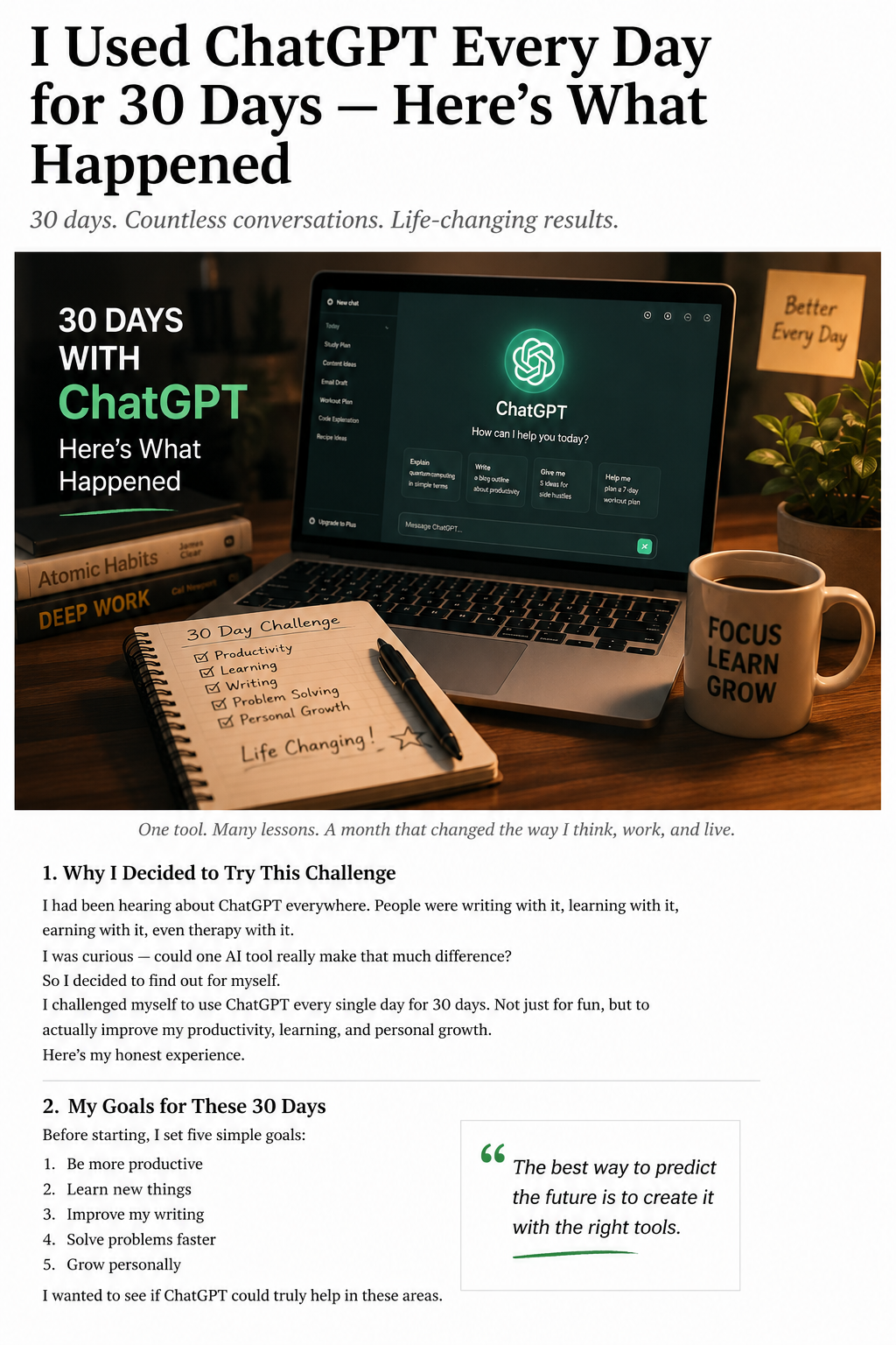 What I Learned After Using ChatGPT Every Day for 30 Days