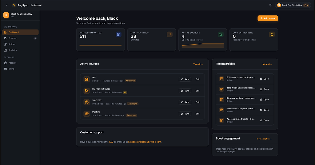 PugSync 4.0: The AI-Powered RSS & Blog Post Sync App