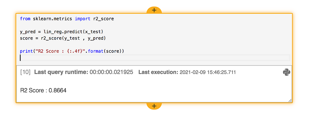 The Record Evolution data science workbooks: determining model performance