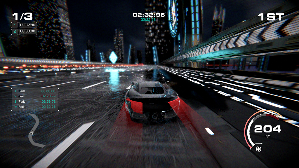 CryptoMotors 3D Game — Closed Alpha. GEN0 Sedan racing in TIME ATTACK mode