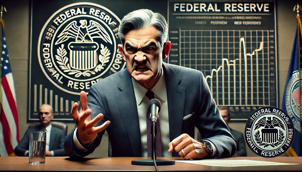 Jerome Powell Angry. ChatGPT. Joshua D Glawson.