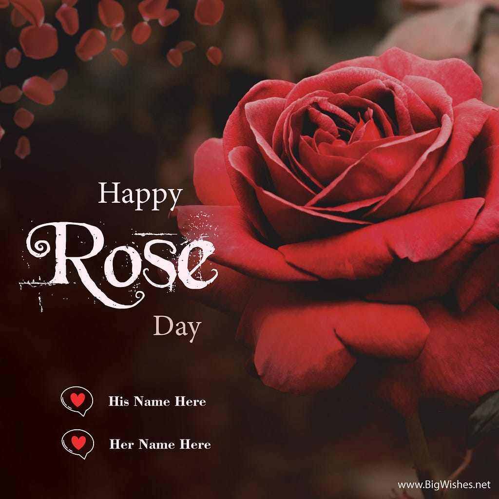 Romantic Rose Day Wishes Cards