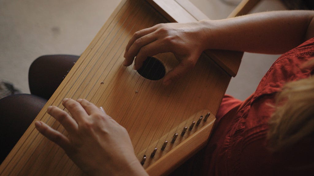 Kannel, also known as Talharpa, also known as bowed harp