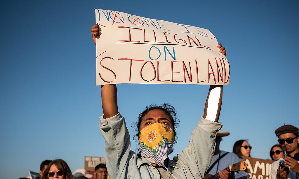 Indigenous People Demand an End to Detention on Stolen Lands