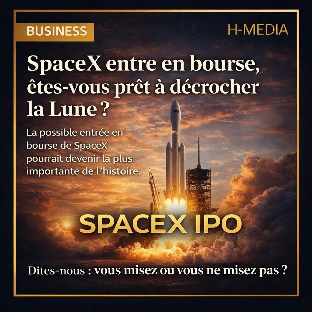 SPACE X IPO : L’entrée en bourse la plus importante de l’histoire