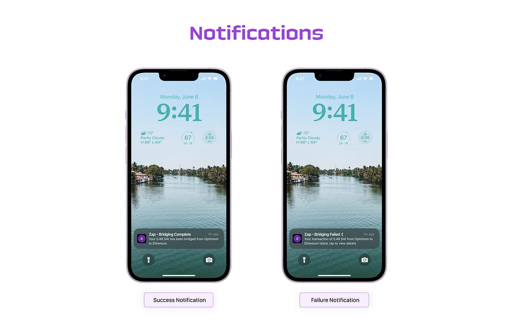 Notifications on Lock screen