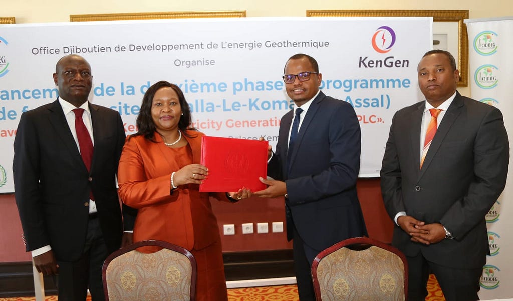Rebecca Miano — KenGen signs a contract for Djibouti