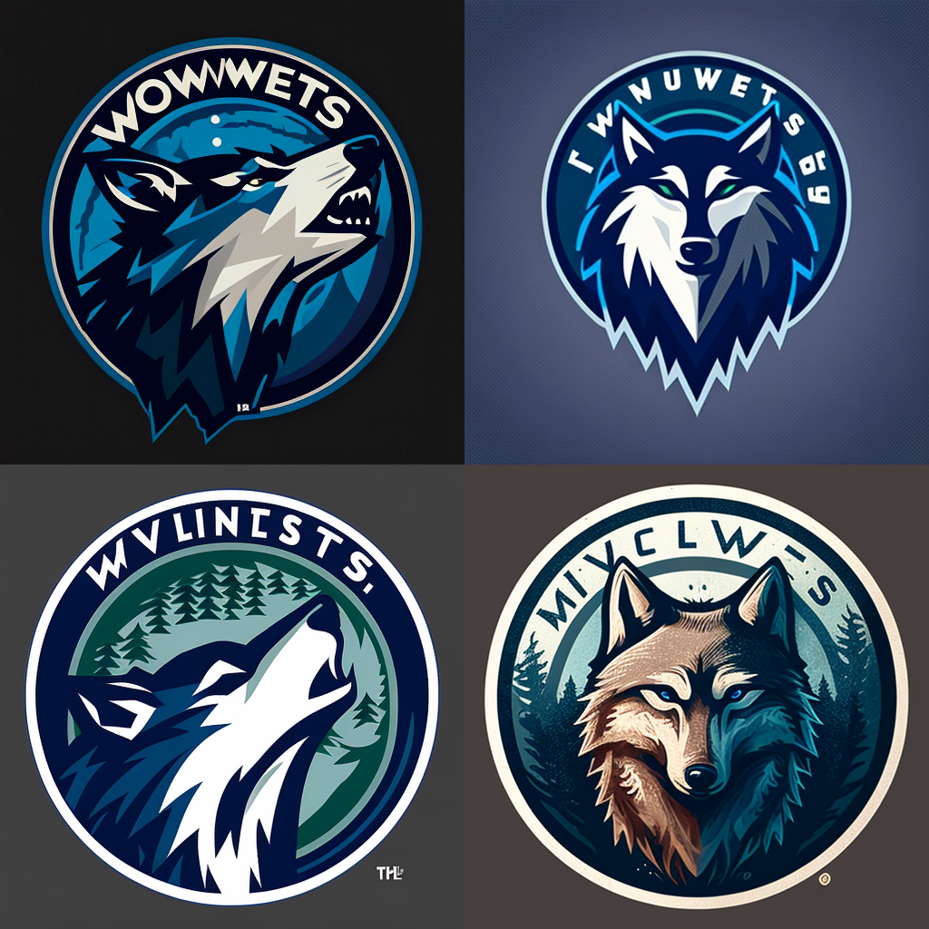 Minnesota Timberwolves AI-generated logos