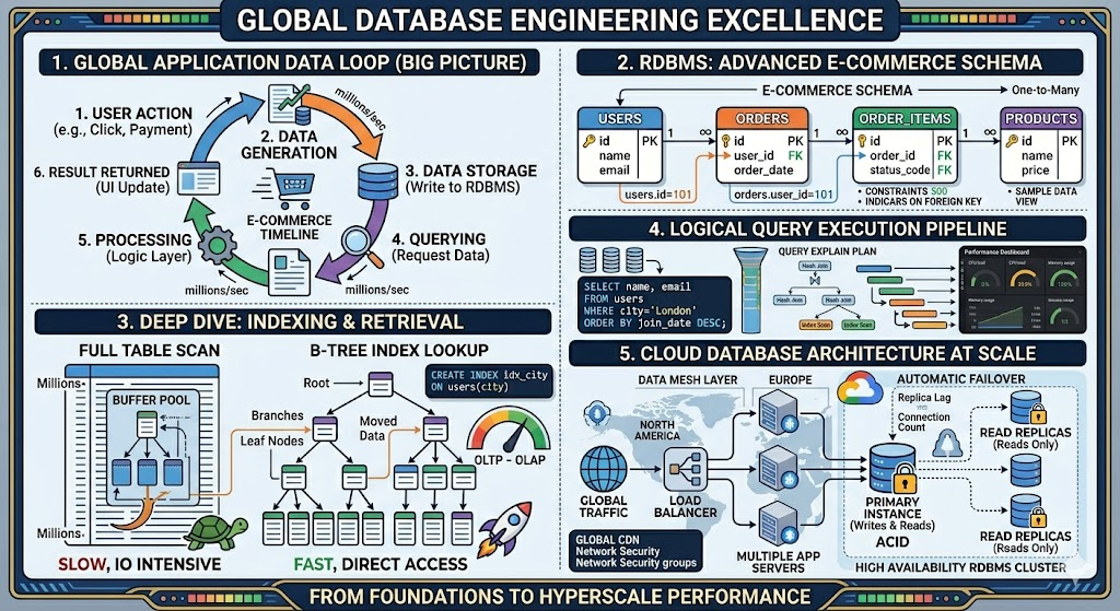 Complete Guide to SQL, DBMS & RDBMS — From Fundamentals to Indexing, Query Execution and Scalable…