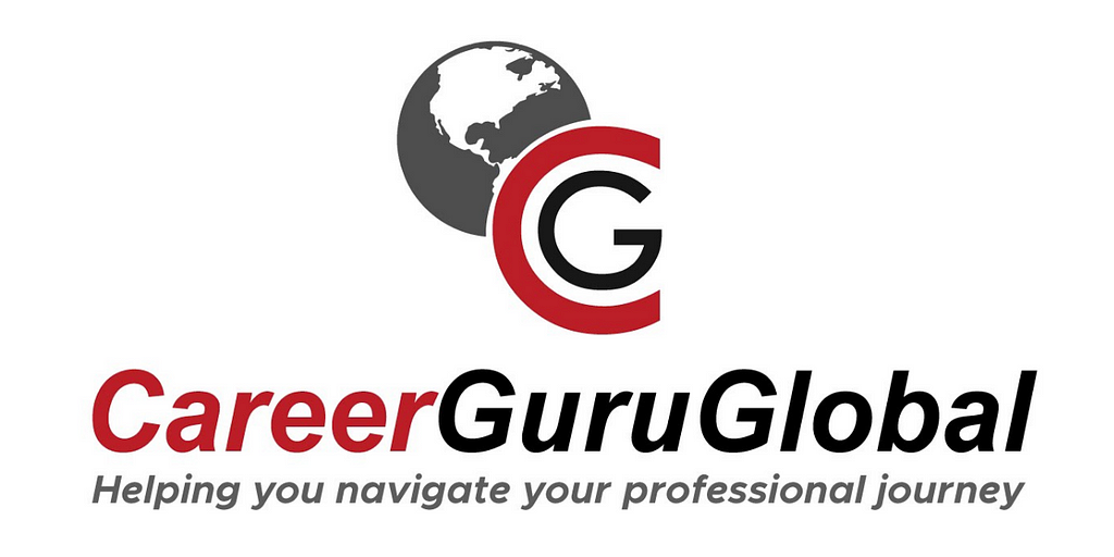 CareerGuruGlobal’s Logo, caption: Helping you navigate your professional journey