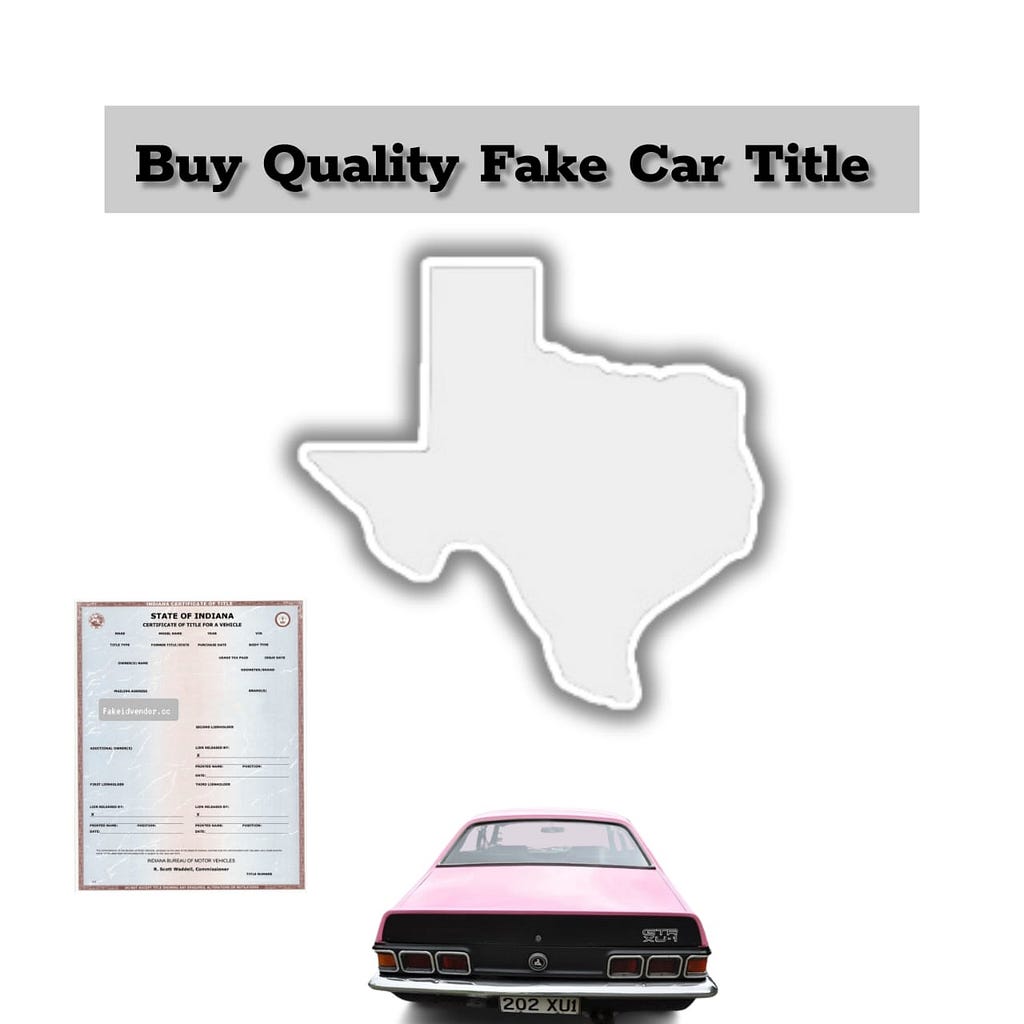 fake car title for sale