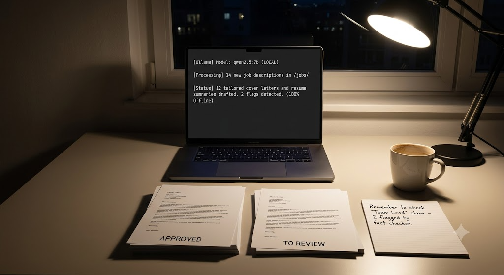 I Built a Local AI That Does My Job Applications Overnight. 100% Offline, and It Can’t Lie for Me.