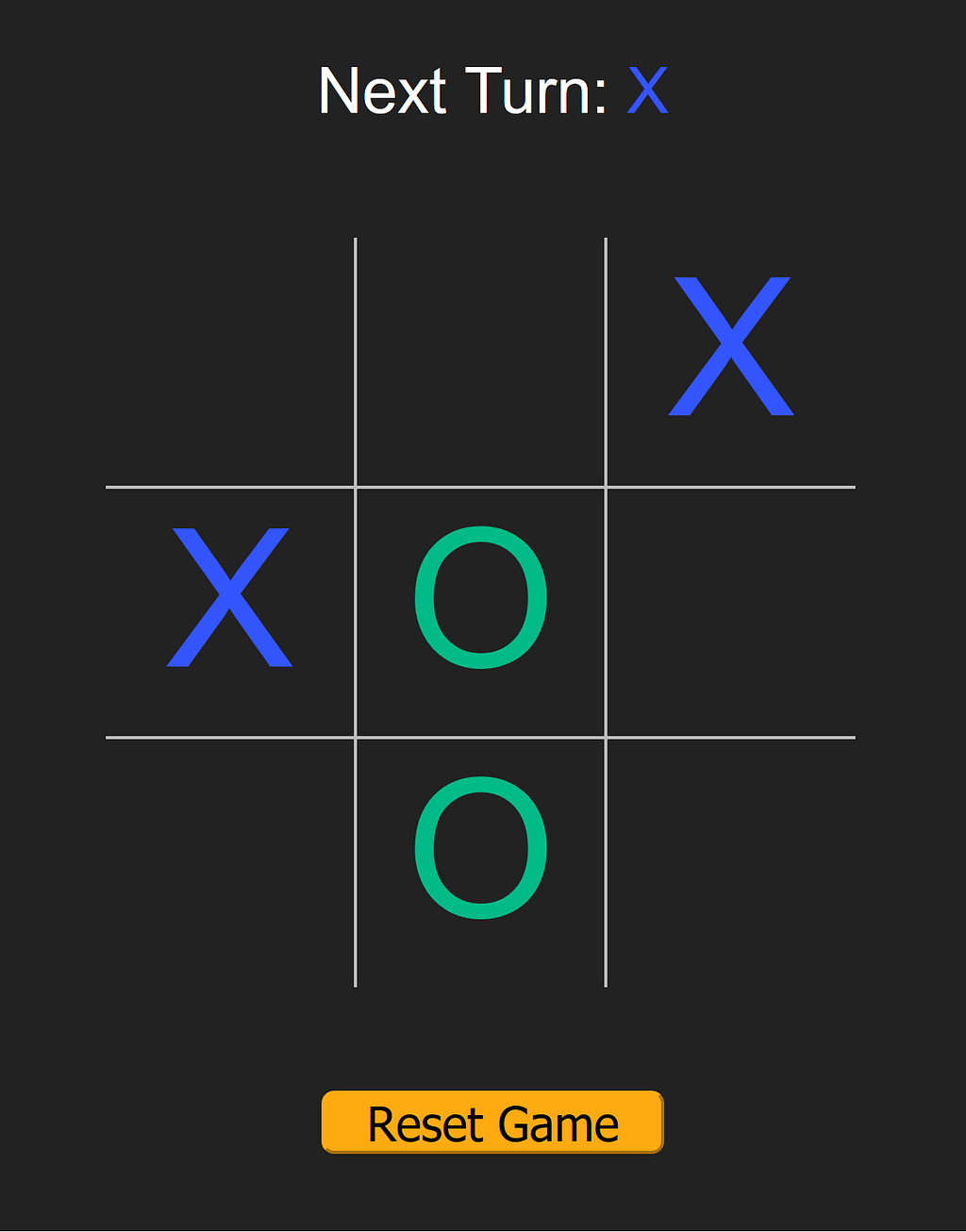 Screenshot of Tic-tac-toe