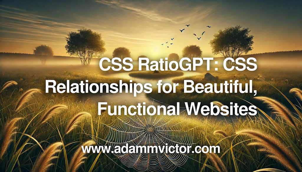 CSS RatioGPT: CSS Relationships for Beautiful, Functional Websites | Adam M. Victor