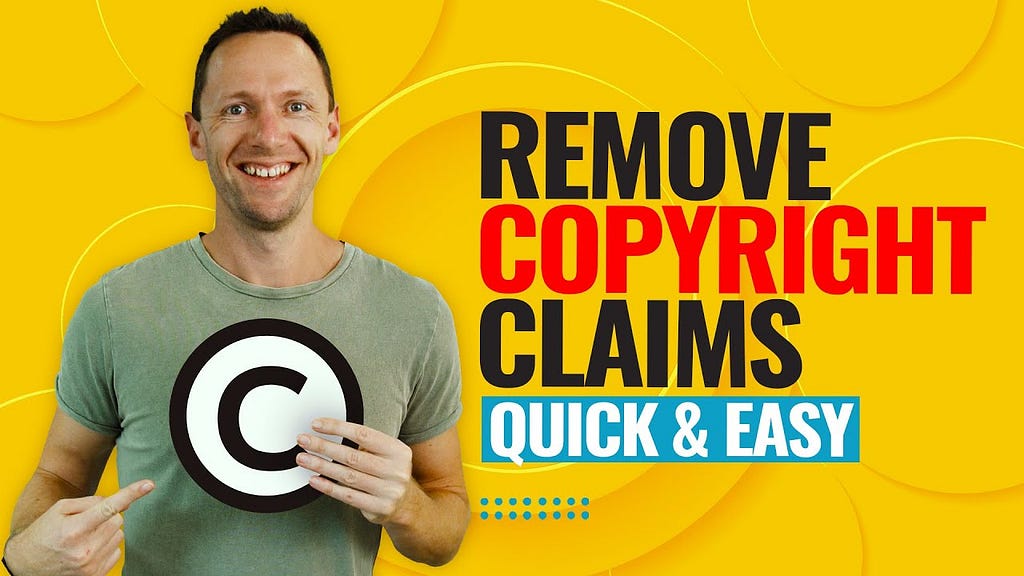 How to Remove YouTube Copyright Claims From Your Videos