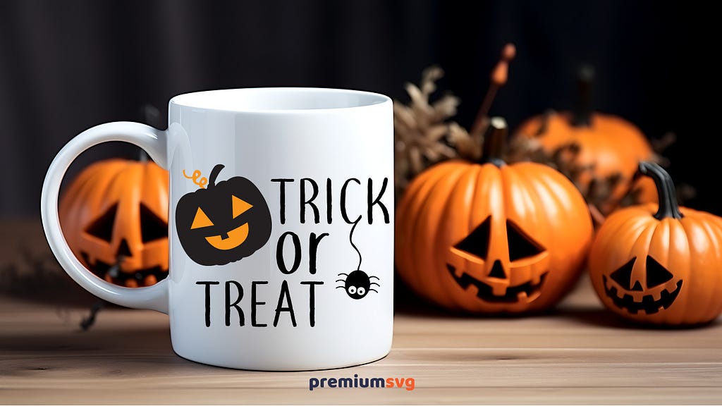 Trick or Treat SVG Design on Mug