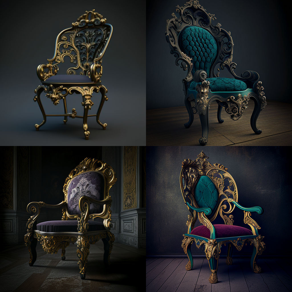 chairs, baroque