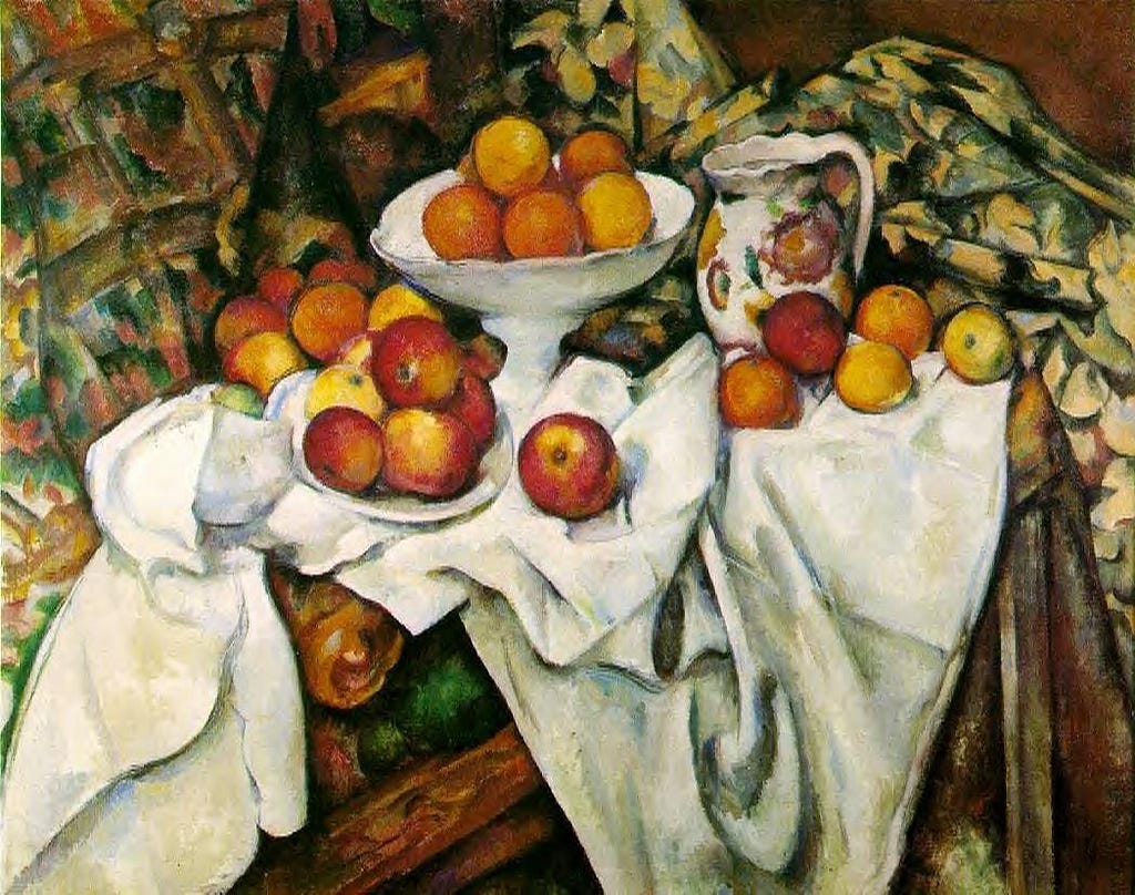 Pommes et Oranges: Paul Cézanne, ca 1899