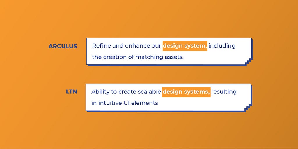 Arculus and LTN look for Design Systemwork from UI designers