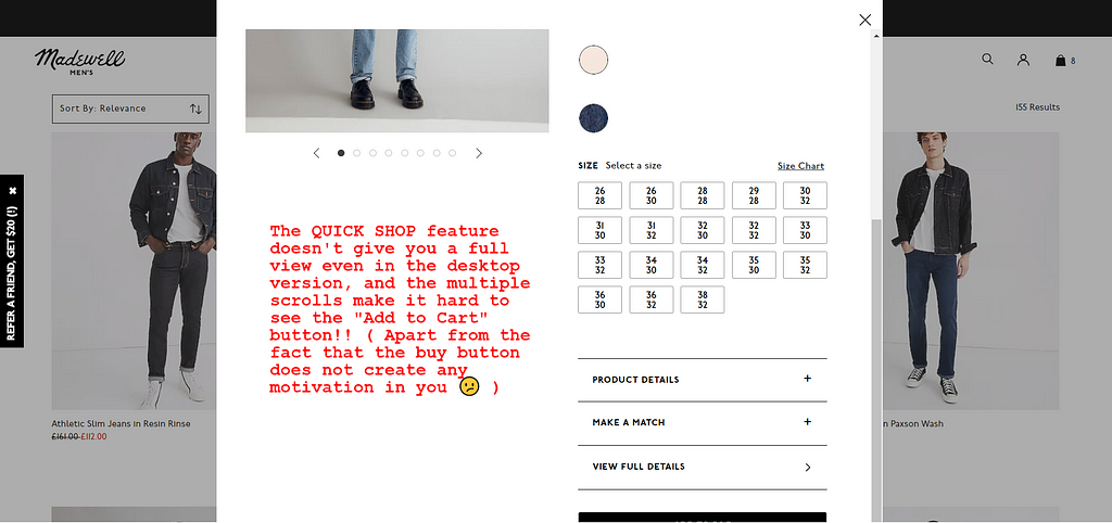 Saman Vahdat | Barno Studio : A Ux/ui Review of Madewell’s Website: the Good, the Bad, and the Ugly (aesthetics)