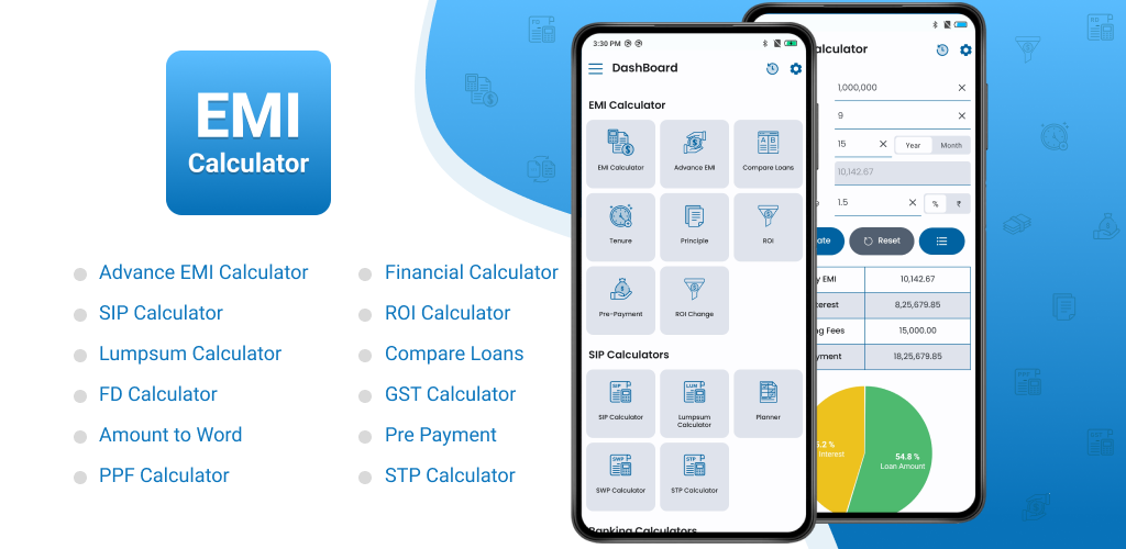 EMI Calculator Finance Tool, Loan Calculator
