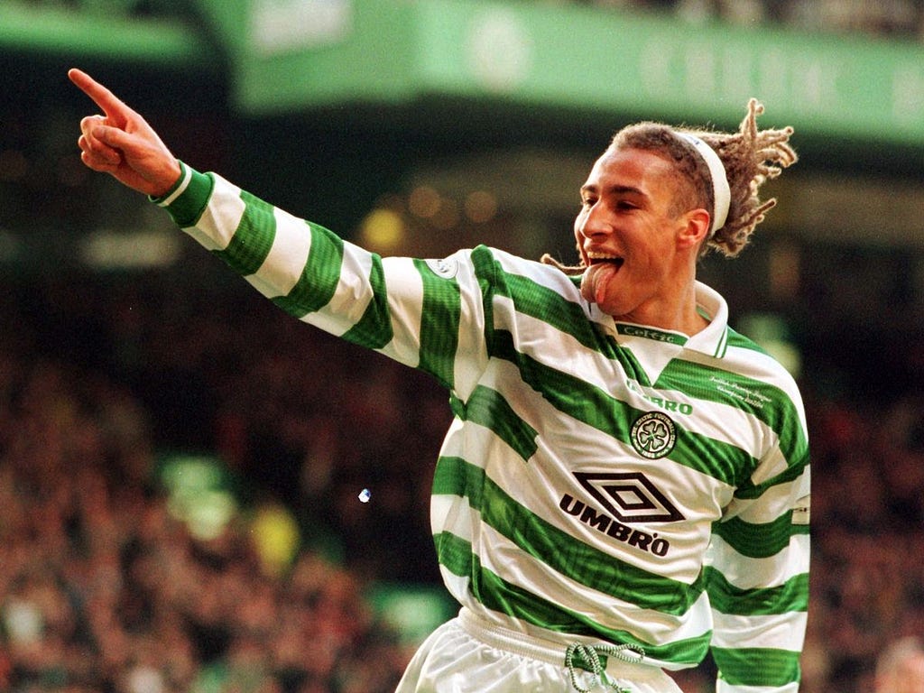 Henrik Larsson at Celtic Park