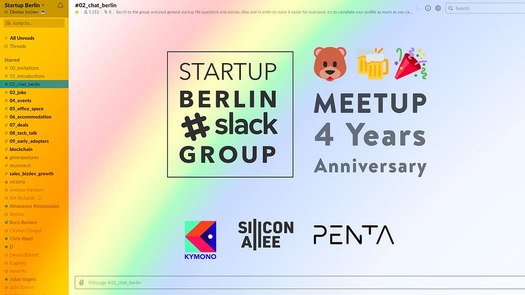 startup berlin meetup 4y aniversarry