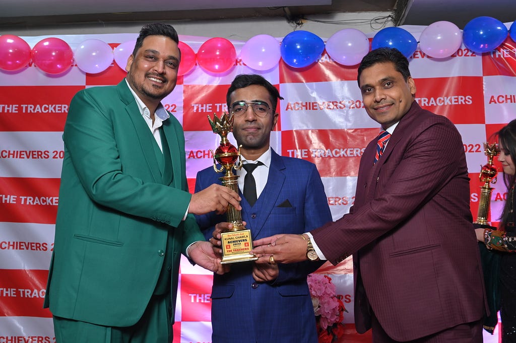Mr. Achint Goel & Mr. Monik Goyal Awarded Kunal Chawla as a Most Valuable Asset of the Company.