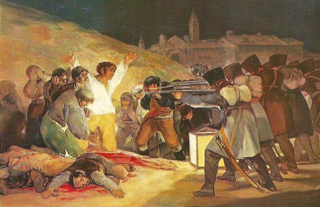 El tres de mayo de 1808 en Madrid