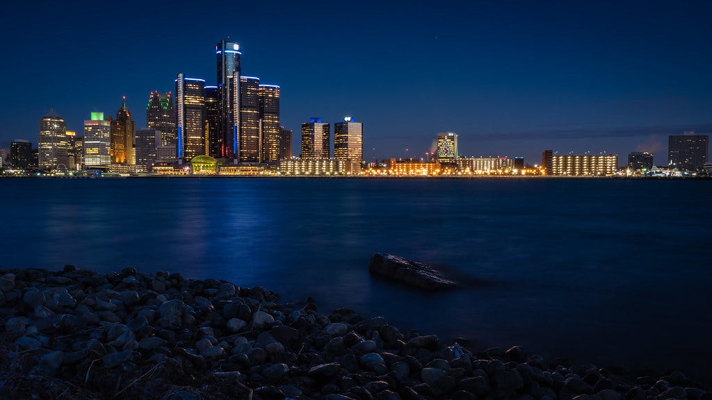 Detroit Skyline from Windsor