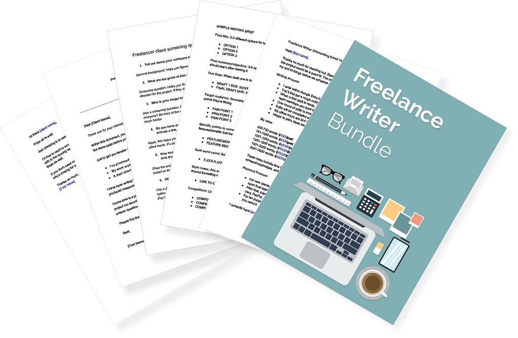 freelance writer templates