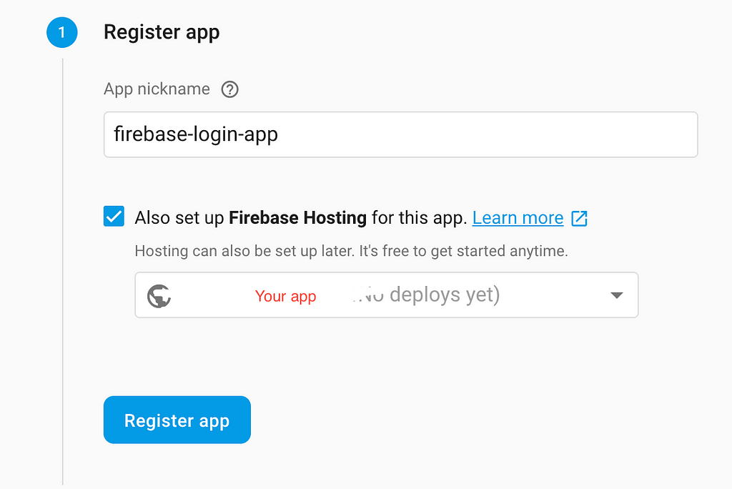 Register web app