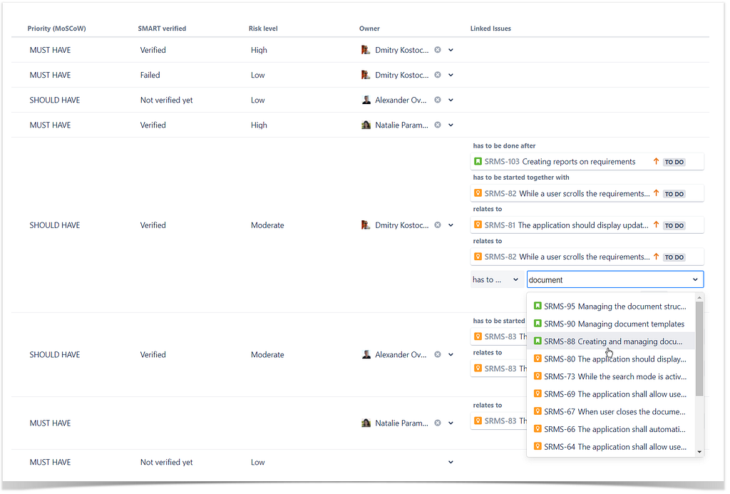 create linked issues in Jira