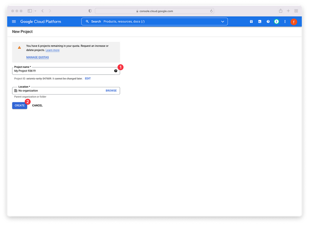 Google Cloud Platforms.