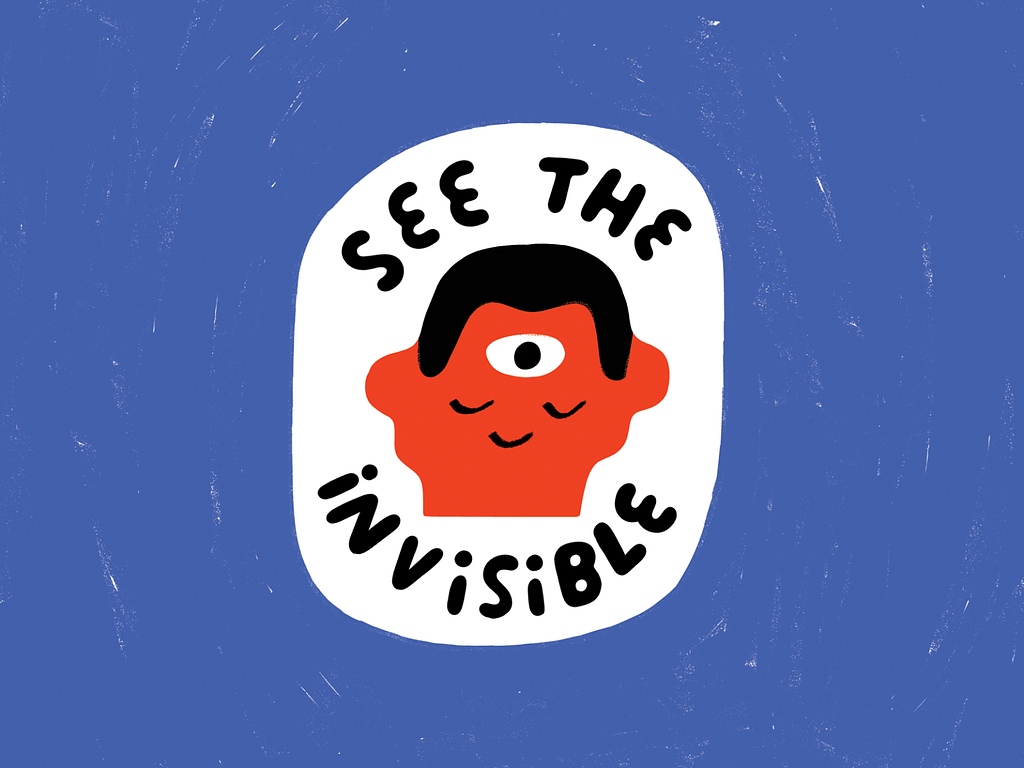 illustration about see the invisible