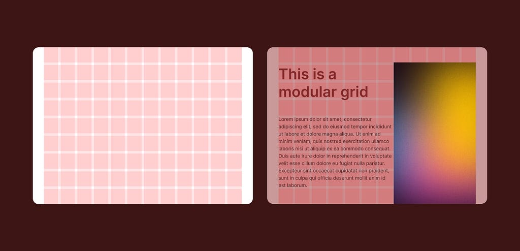 Poster and the usage of the modular grid