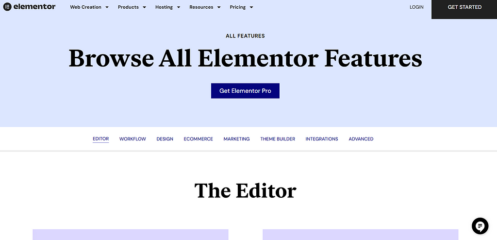 Elementor Key Features