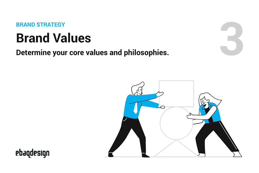 Brand Values — Determine your core values and philosophies.